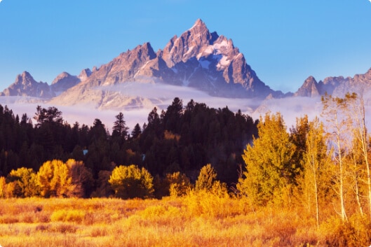 Mountain landscape in Wyoming